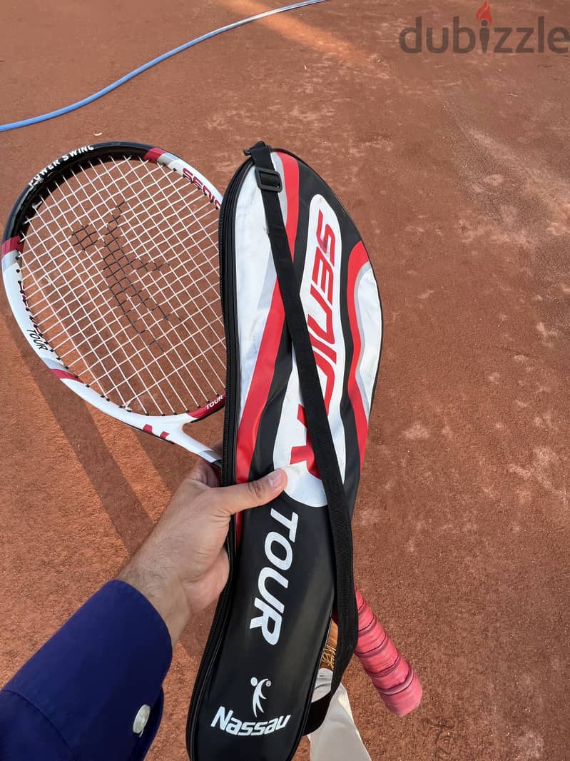 Tennis racket Nassau size 27 مضرب تنس 3