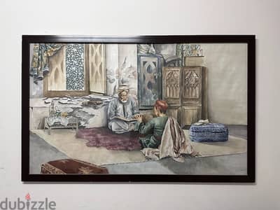 لوحة مرسومة يدويا ألوان مائية