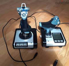 Saitek X52 And logetich rudder pedals and logetich multi panel ...