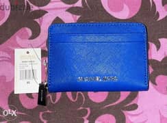 MK Micheal Kors blue leather wallet 0