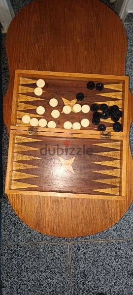 ٢ طاولة خشب زان استعمال بسيط وشيشه 6