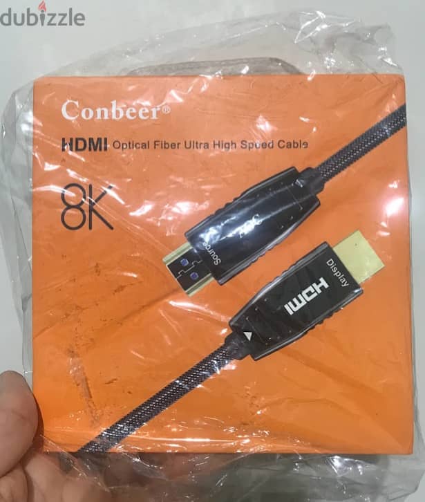 Conbeer Fiber Optic HDMI Cable, 8K HDMI 2.1 High Speed 48Gbps 8K@60Hz 0