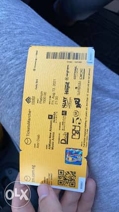Amr diab’s concert ticket 0