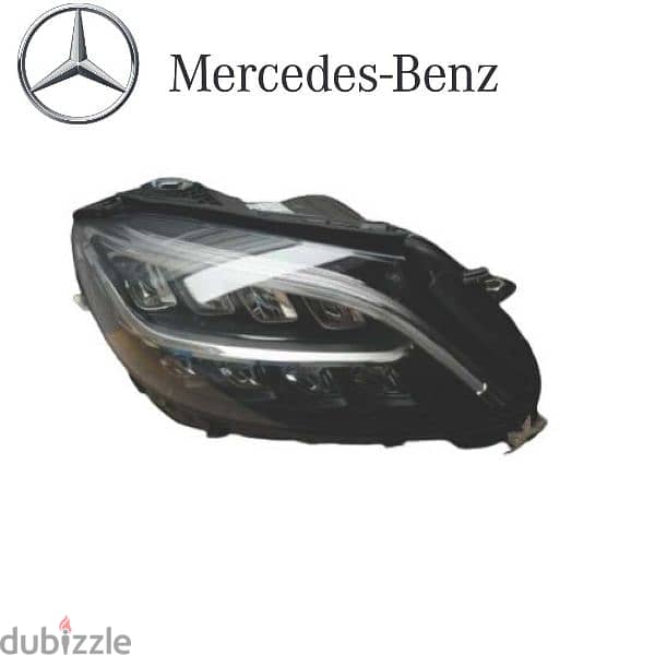 طقم فوانيس أمامي Mercedes C180 W205   وارد ألمانيا مو ٢٠٢٣ / ٢٠١٥ 6