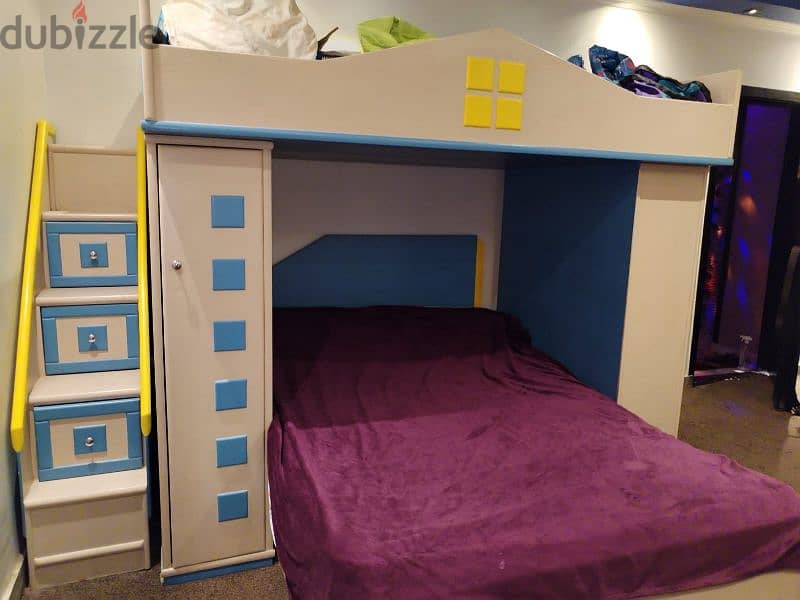غرفة نوم اطفال. . سرير بدورين 2