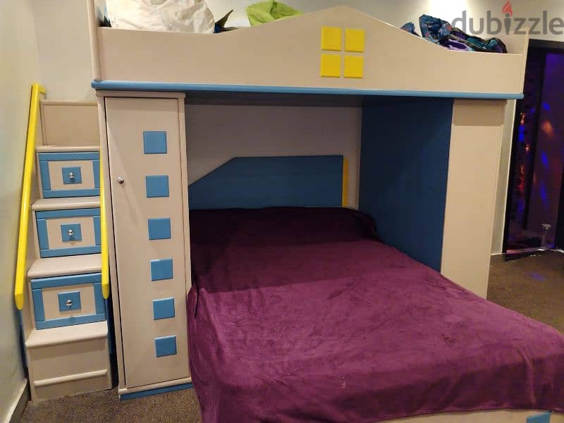 غرفة نوم اطفال. . سرير بدورين 3