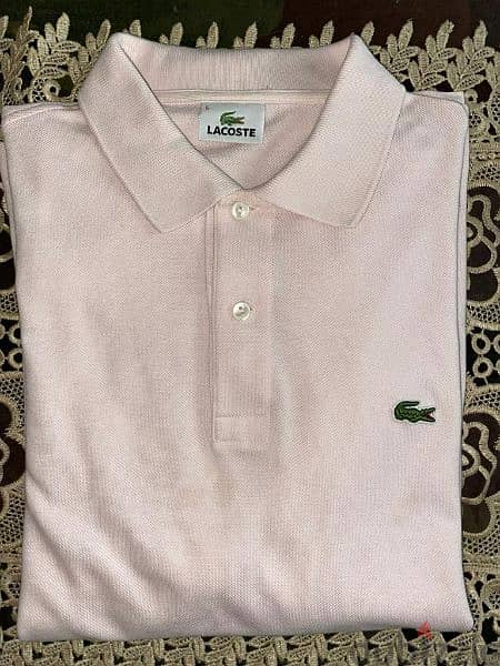 classic fit original Lacoste polo t-shirt ( color rose/light pink) 1