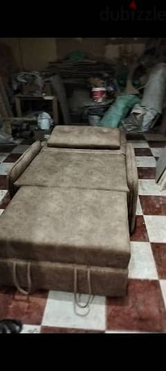 كرسي يفتح سرير عرض 90 وطول195