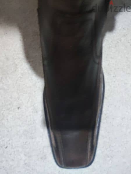 حذاء جلد طبيعي اصلي مقاس 44 سعر لقطه براند 5