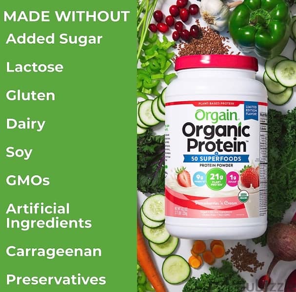 Orgain Organic Vegan Protein Powder + 50 Superfoods 2