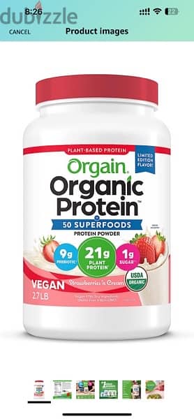 Orgain Organic Vegan Protein Powder + 50 Superfoods 5