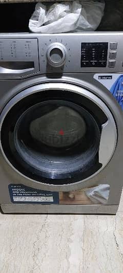 Ariston NM10 723 SS EX  Automatic Washing Machine, 7 Kg - Silver