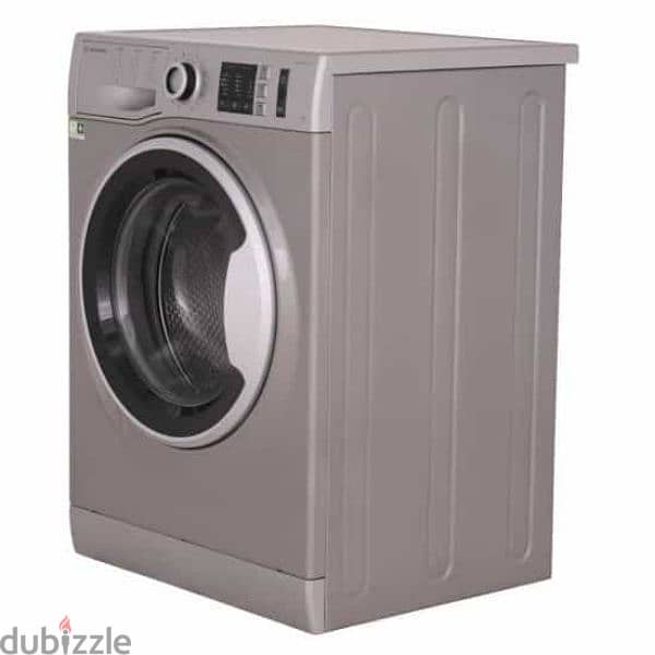 Ariston NM10 723 SS EX  Automatic Washing Machine, 7 Kg - Silver 1