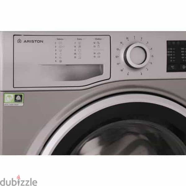 Ariston NM10 723 SS EX  Automatic Washing Machine, 7 Kg - Silver 8