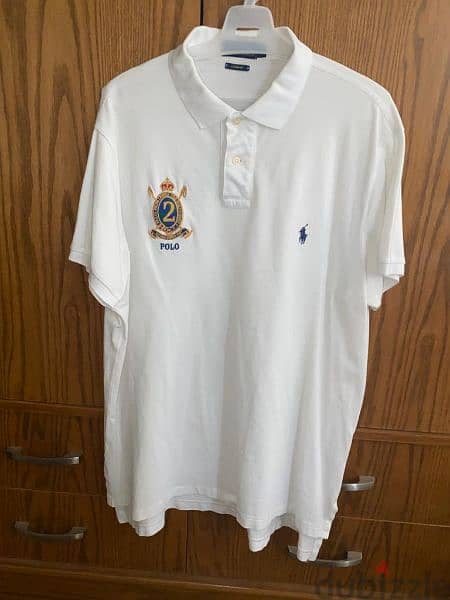polo Ralph Lauren original white polo shirt (custom fit t-shirt) 1