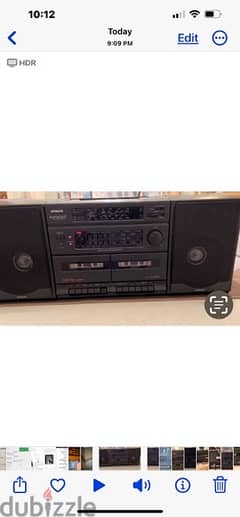 HITACHI Radio cassette AM and FL player and recording 0