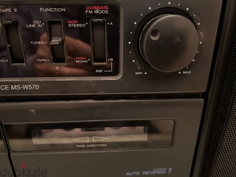 HITACHI Radio cassette AM and FL player and recording 5