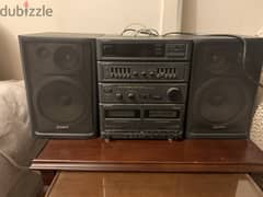 Sony double deck amplifier- high density component system 0