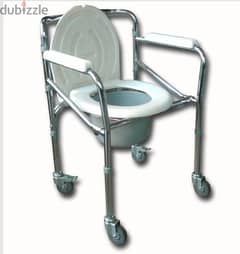 كرسي متحرك حمام قابل للطي بع تحديد لمستوى الطول