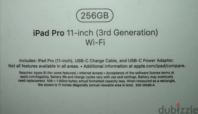 iPad pro 11 inch 3 rd gen _Wi Fi 256G  استعمال خفيف 3