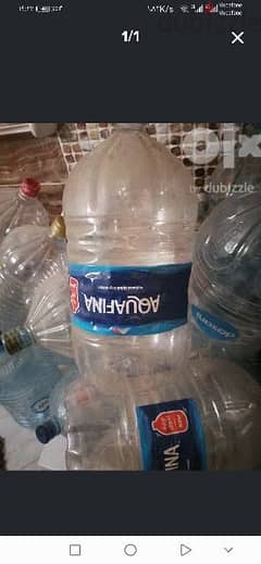 زجاجات مياه ١٩لتر فارغه للبيع