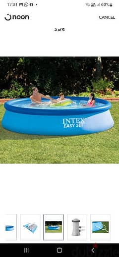 New intex family swimming pool