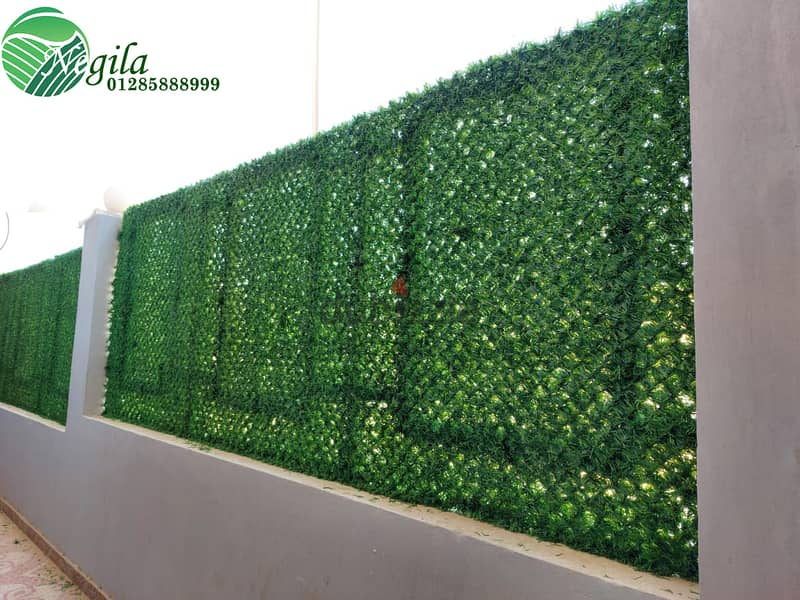 اسوار نجيل صناعي نجيل حوائط Green wall 1
