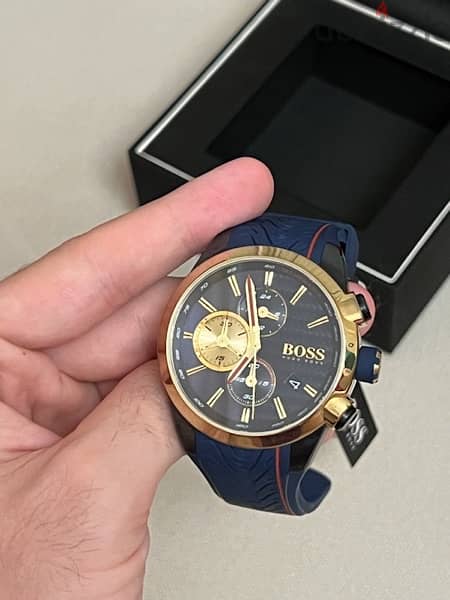 Hugo Boss Contemporary Sport Blue Silicone Men's Watch 1513706 4