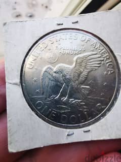 1971-d Eisenhower Dollar silver coin  ١٩٧١_D ايزينهاور دولار 0