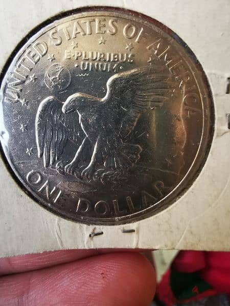 1971-d Eisenhower Dollar silver coin  ١٩٧١_D ايزينهاور دولار 3