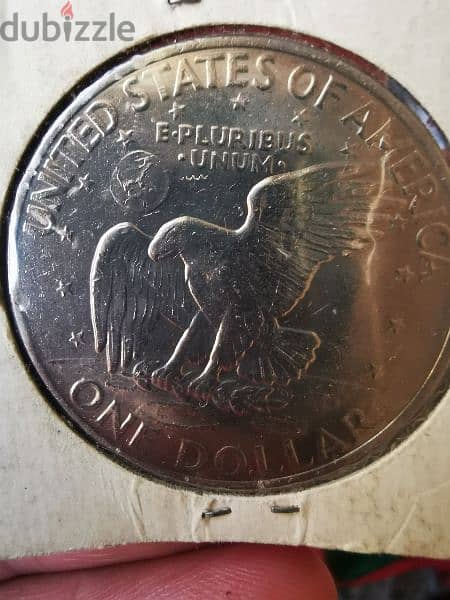 1971-d Eisenhower Dollar silver coin  ١٩٧١_D ايزينهاور دولار 6