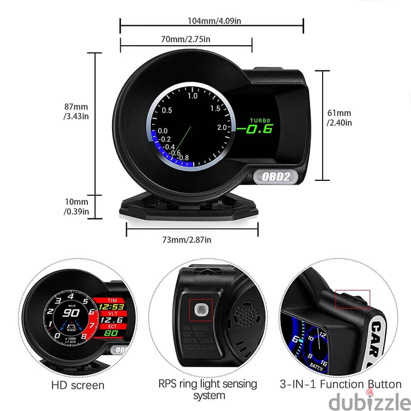 كشف الأعطال ومسح الأعطال hud obd2 LAST MODEL 2