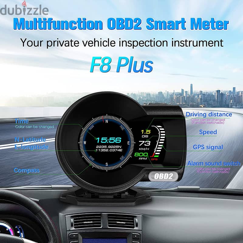 كشف الأعطال ومسح الأعطال hud obd2 LAST MODEL 6