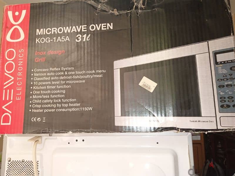 microwave DAEWOO 31/L made in Korea 3