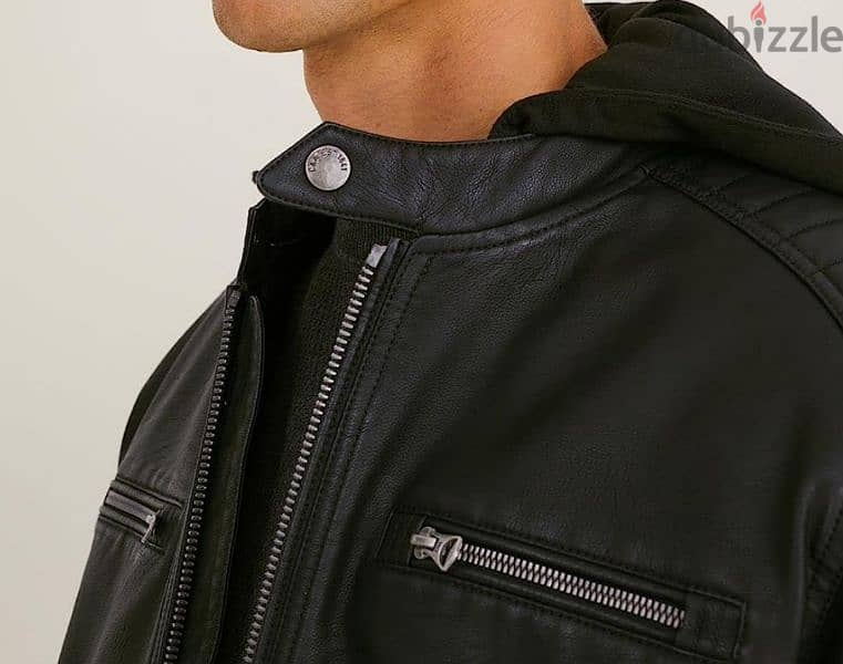 C&A Men's Biker Jacket Regular Fit - M 1