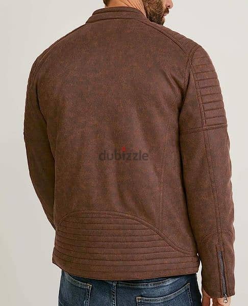 C&A Men's Biker Jacket Regular Fit - brown - M 2