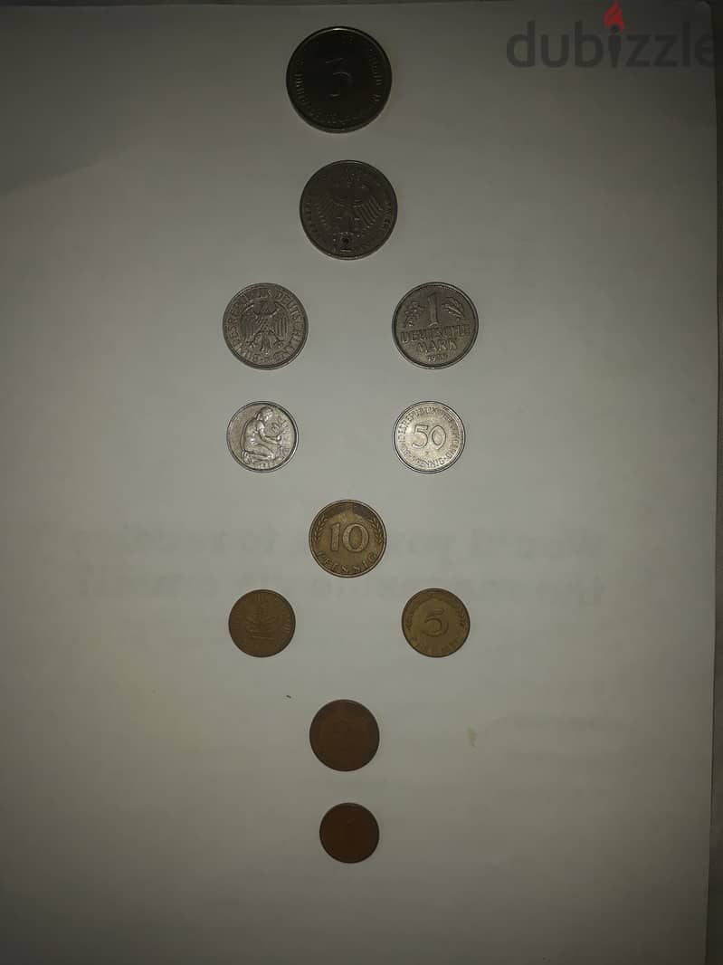 عملات ألمانيا الإتحادية (مارك) عصر ما قبل اليورو Deutchland old coins 3