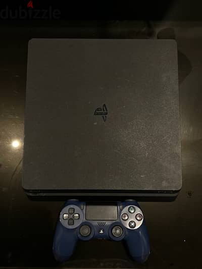 play station 4 slim + 1 controller + 6 video games