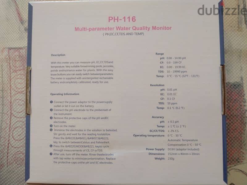 Multi-parameter Water Quality Monitor 1