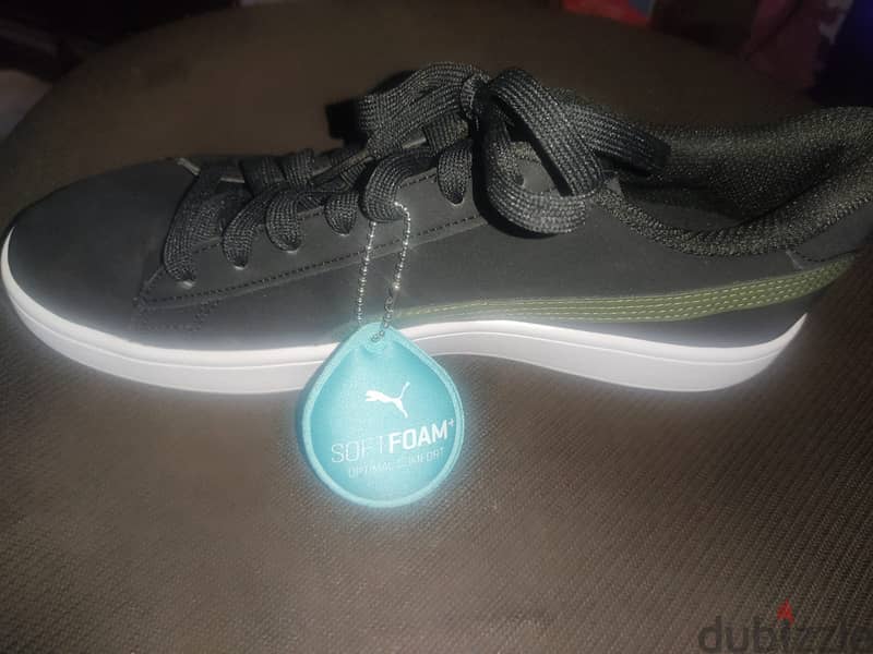 Puma Smash V2 Buck Black كوتشى اسود فى زيتى 41 3