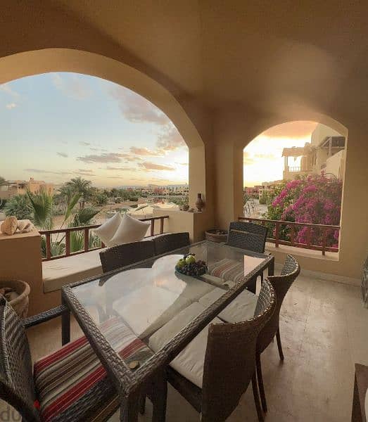 2 bedrooms apartment at upper nubia elgouna Daily rent 5