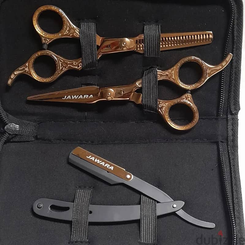 Barber Hair Dressing and Thinning Kit 1 Barber Straight Razor 0