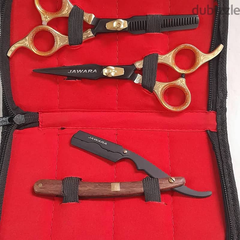 Barber Hair Dressing and Thinning Kit 1 Barber Straight Razor 2