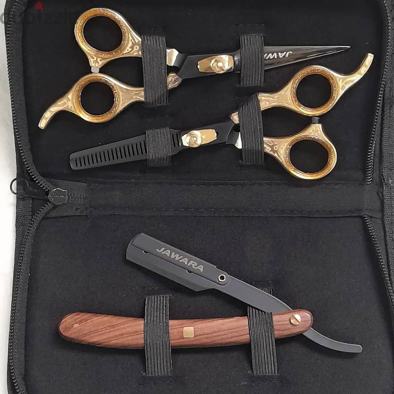 Barber Hair Dressing and Thinning Kit 1 Barber Straight Razor 3