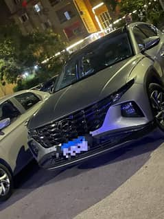 Hyundai Tuscan turbo for للايجار هيونداي توسان