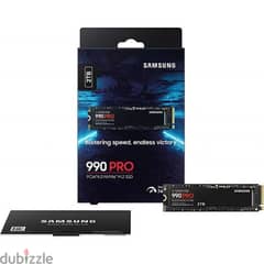 Samsung 990 PRO PCIe 4.0 NVMe SSD 2TB جديد متبرشم