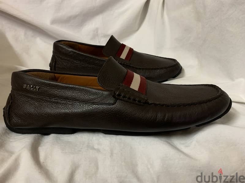 Bally Pearce Drivers In Brown Leather Size 45 In Mint Condition 1