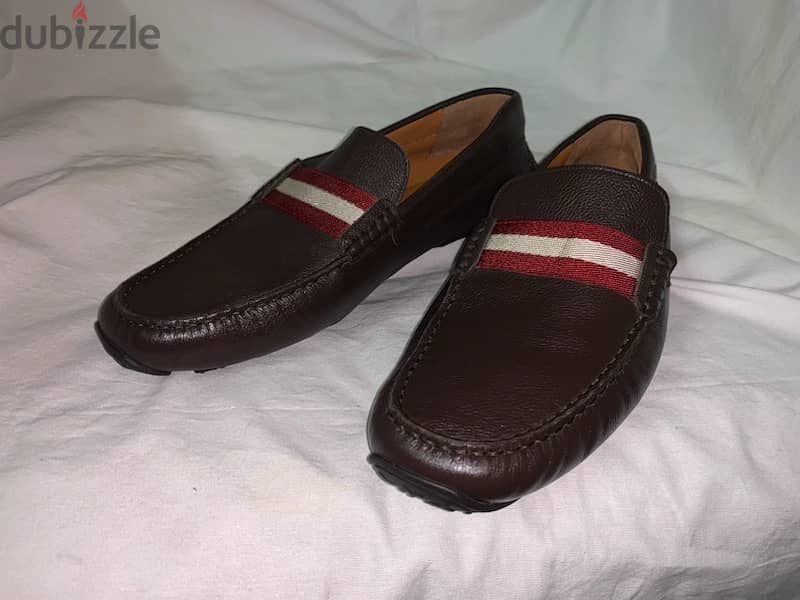 Bally Pearce Drivers In Brown Leather Size 45 In Mint Condition 17