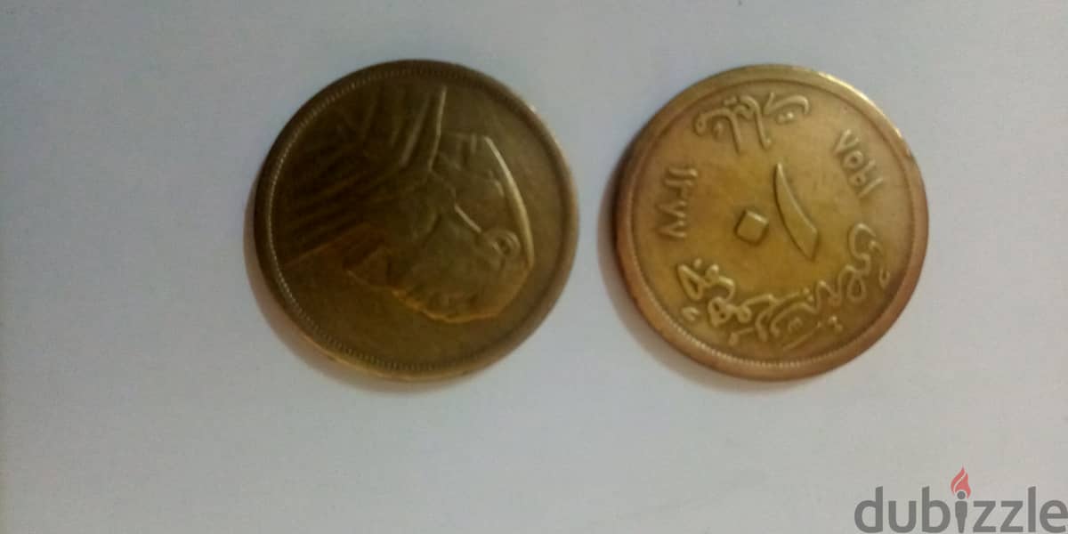 مجموعة تذكارية_ من 6 عملات معدنية نحاسية_ اصدار جمهورية مصر 1958 7