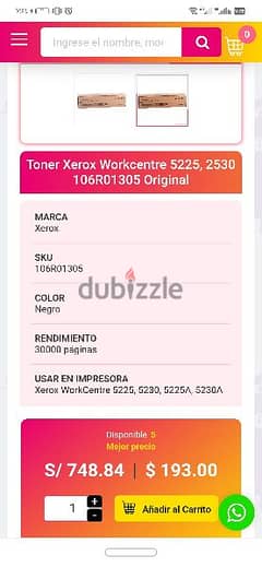 Xerox toner cartridge original